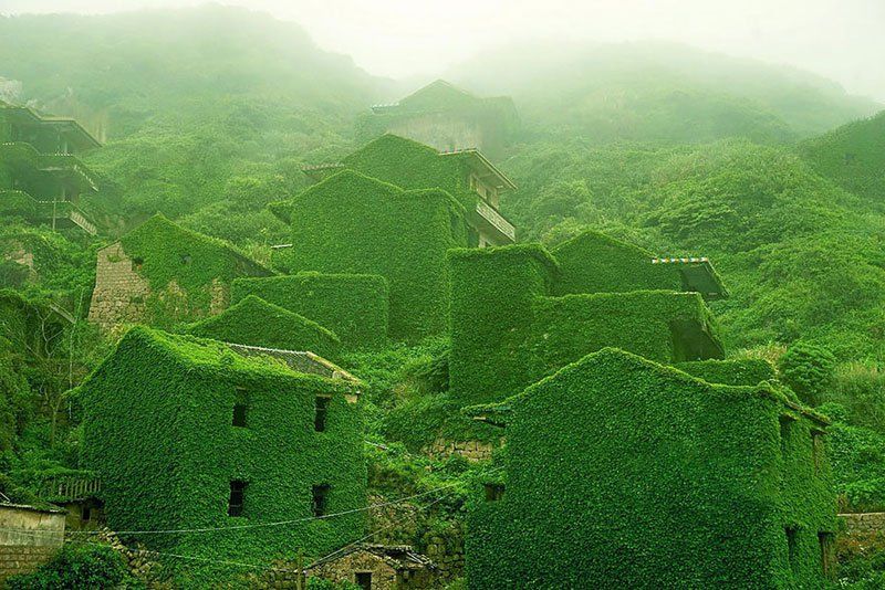 Le village abandonné de Shengshan en Chine