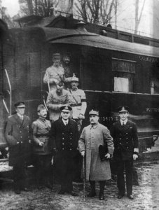 Photo des signataires de l'Armistice 1918